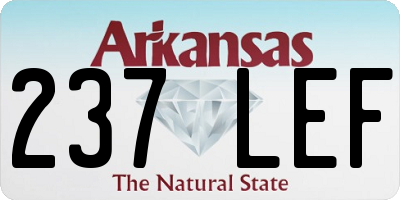 AR license plate 237LEF