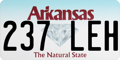 AR license plate 237LEH