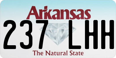 AR license plate 237LHH