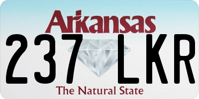 AR license plate 237LKR
