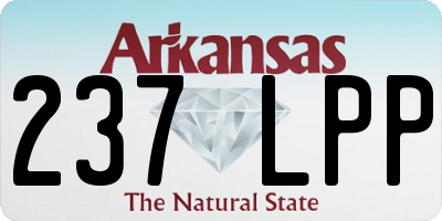 AR license plate 237LPP