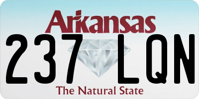 AR license plate 237LQN