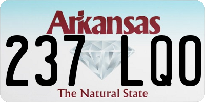 AR license plate 237LQO