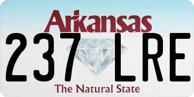 AR license plate 237LRE