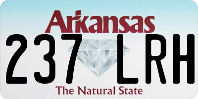 AR license plate 237LRH