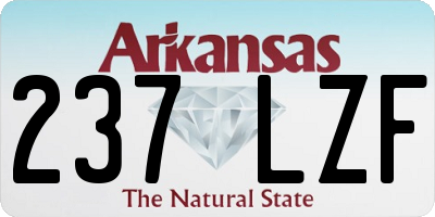 AR license plate 237LZF