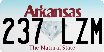 AR license plate 237LZM
