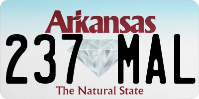 AR license plate 237MAL