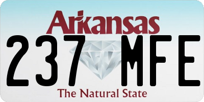 AR license plate 237MFE