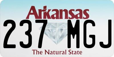 AR license plate 237MGJ