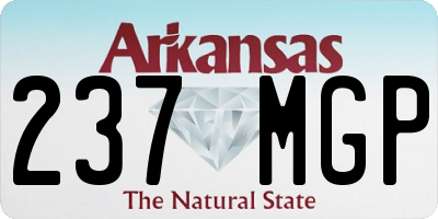 AR license plate 237MGP