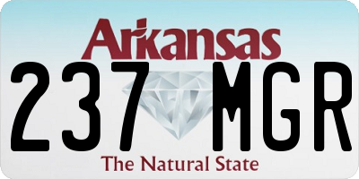 AR license plate 237MGR