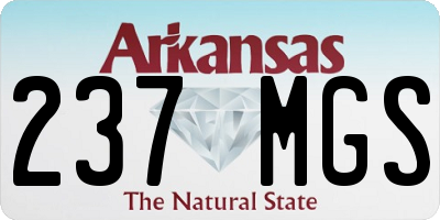 AR license plate 237MGS