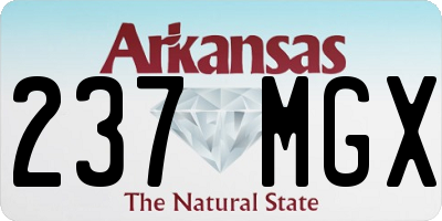 AR license plate 237MGX