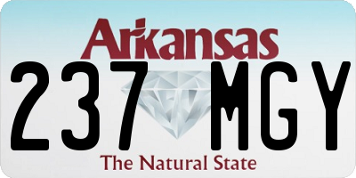 AR license plate 237MGY