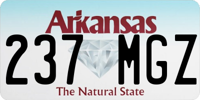 AR license plate 237MGZ