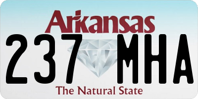 AR license plate 237MHA