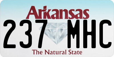 AR license plate 237MHC