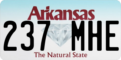 AR license plate 237MHE