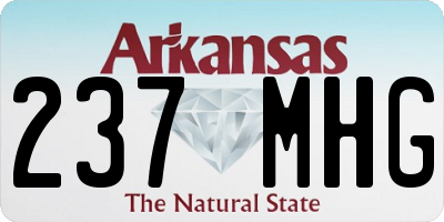 AR license plate 237MHG