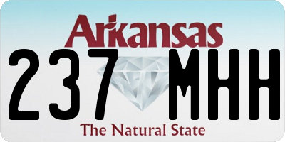 AR license plate 237MHH