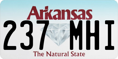 AR license plate 237MHI