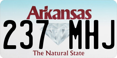 AR license plate 237MHJ