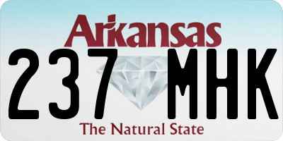 AR license plate 237MHK