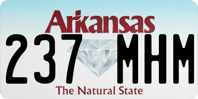 AR license plate 237MHM