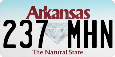 AR license plate 237MHN