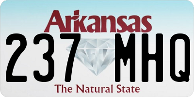 AR license plate 237MHQ