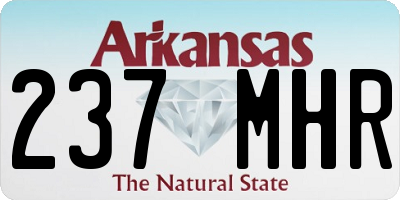 AR license plate 237MHR