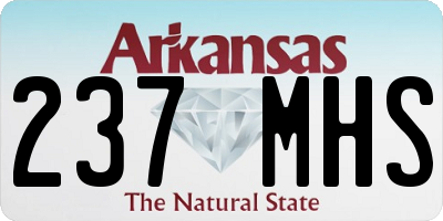 AR license plate 237MHS