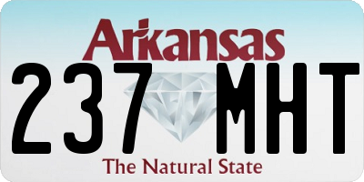 AR license plate 237MHT