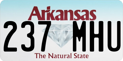 AR license plate 237MHU