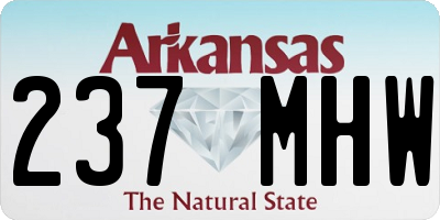 AR license plate 237MHW