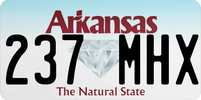 AR license plate 237MHX