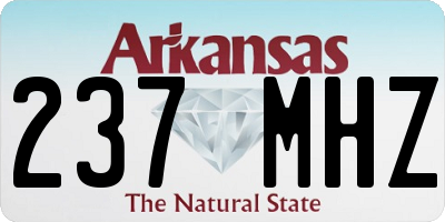 AR license plate 237MHZ