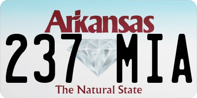 AR license plate 237MIA