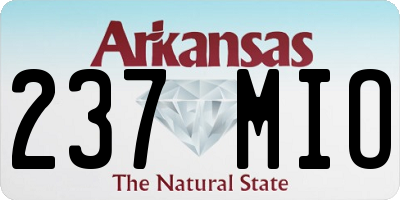 AR license plate 237MIO