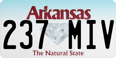 AR license plate 237MIV