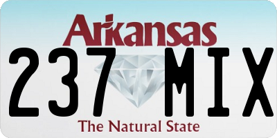 AR license plate 237MIX