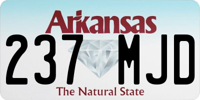 AR license plate 237MJD