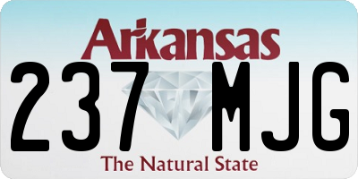 AR license plate 237MJG