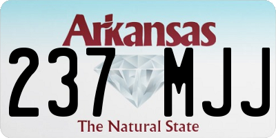 AR license plate 237MJJ