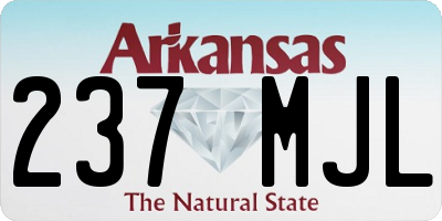 AR license plate 237MJL