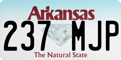 AR license plate 237MJP