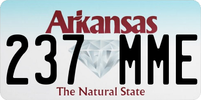 AR license plate 237MME