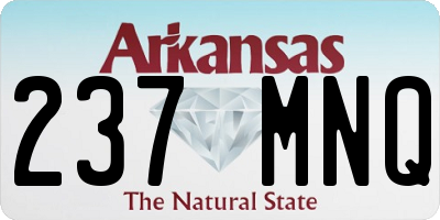 AR license plate 237MNQ
