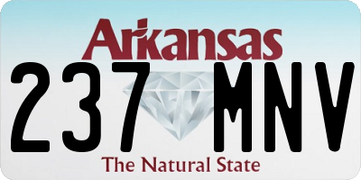 AR license plate 237MNV
